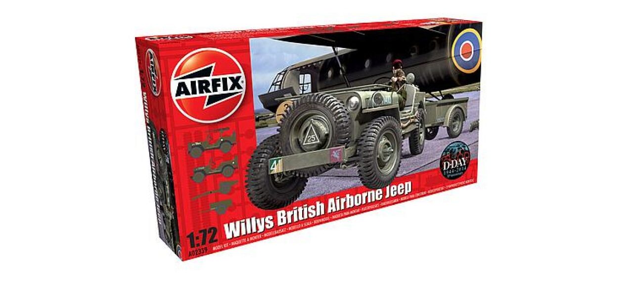 Airfix A02339 1:72 Willys Jeep Trailer & Howitzer