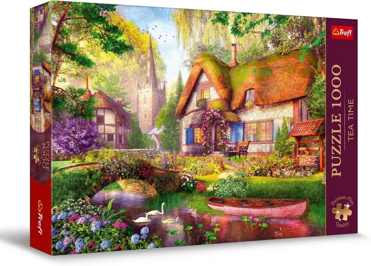Trefl 10804 Puzzle Premium Plus 1000 Teile – Eine Hütte Im Wald - Bild 9