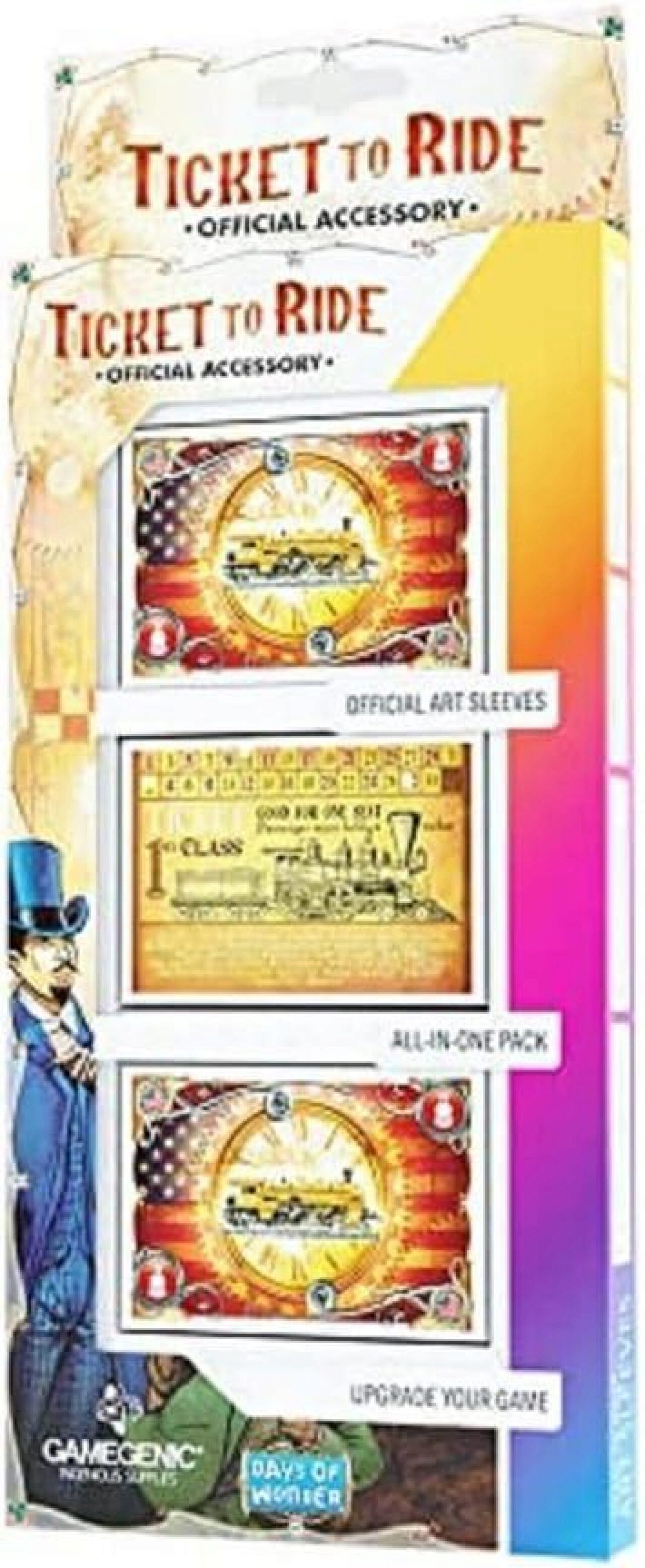 Gamegenic, Ticket to Ride Art Sleeves, Zubehör | Komplettset mit 152 Hüllen, für alle Karten von Zug um Zug (extra Hüllen inbegriffen), Größe: 46 x 70 mm - Bild 4