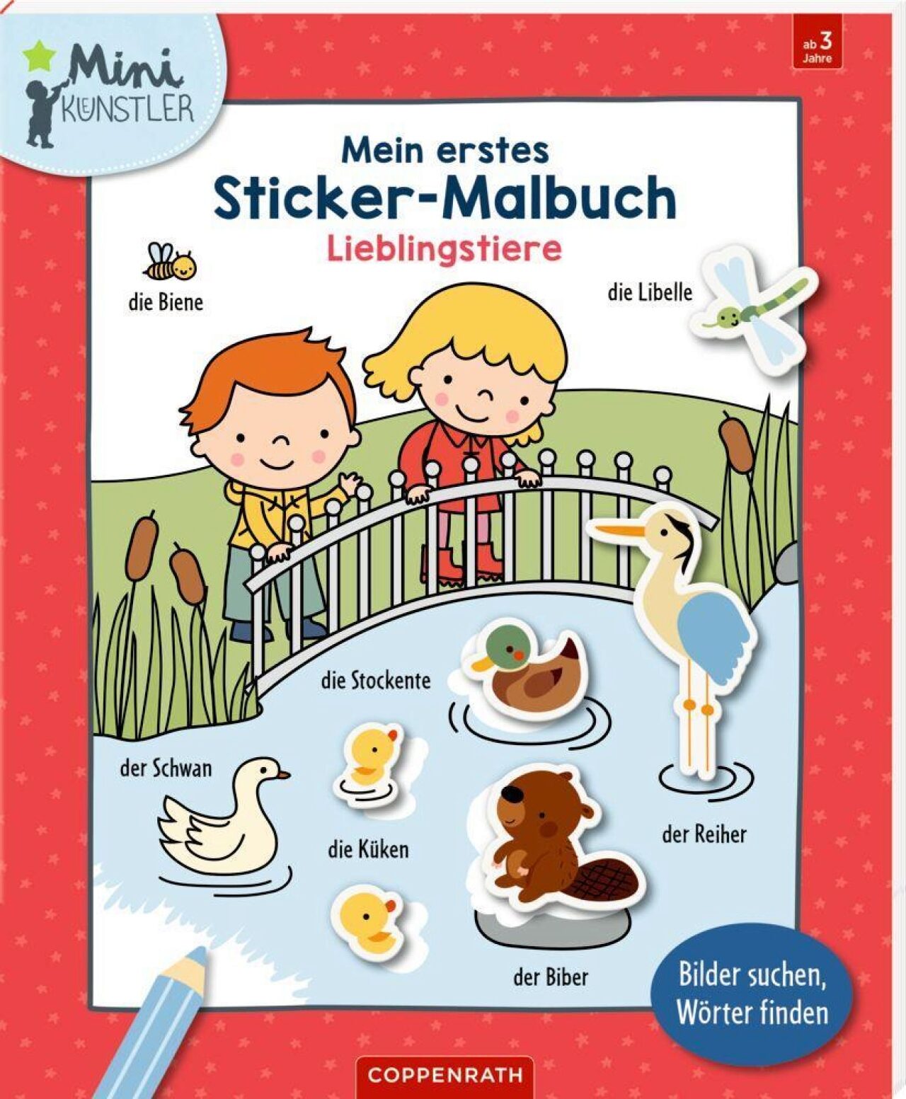 Coppenrath 64756 Mein 1. Sticker-Malbuch: Lieblingstiere - Mini-Künstler