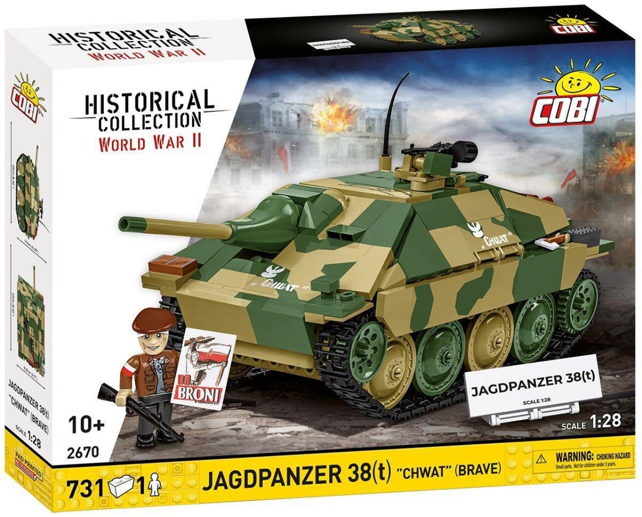 Cobi Bausatz Jagdpanzer 38(T) Chwat Brave -2670 731 Teile - Bild 3