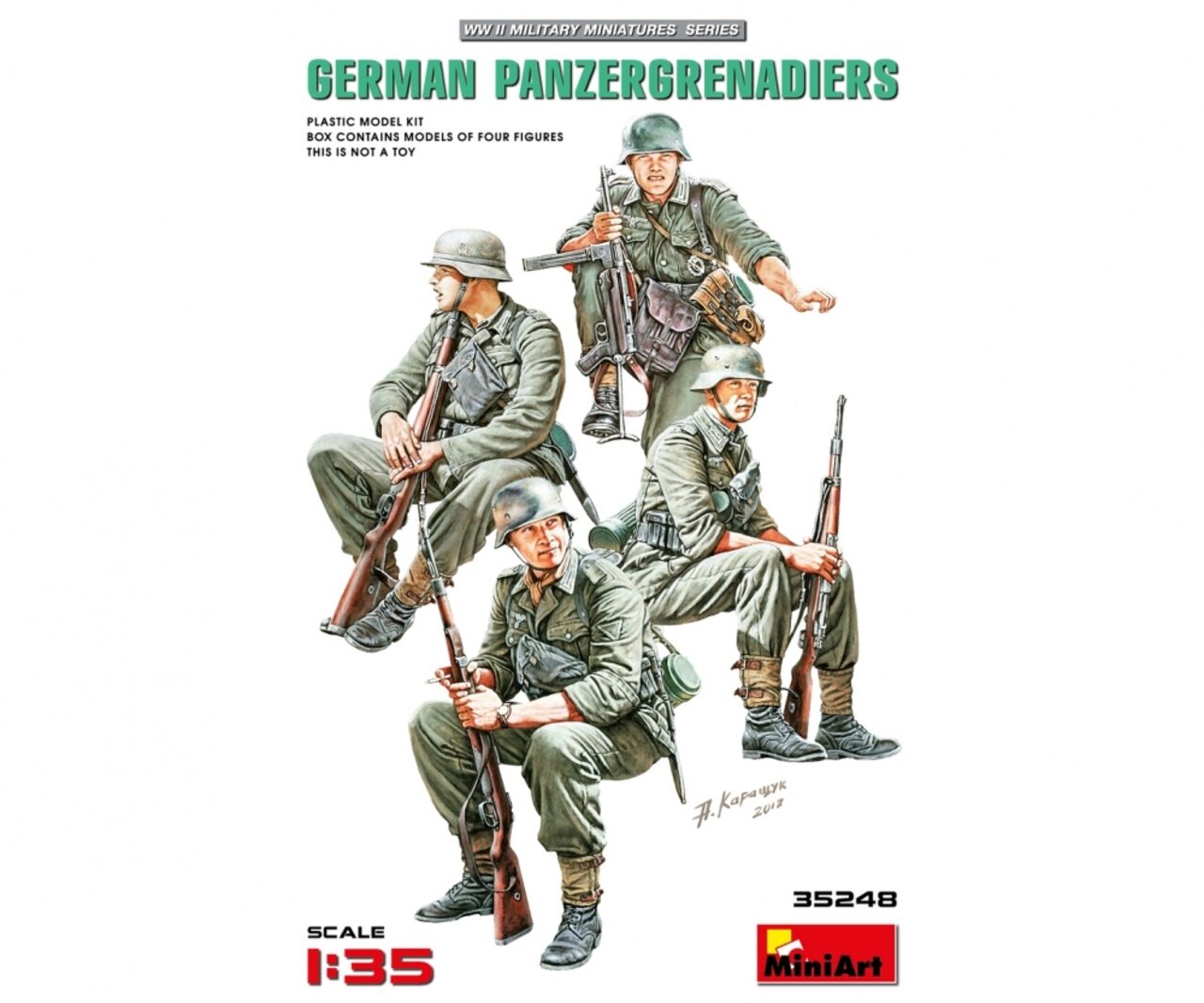Miniart Models 550035248 1:35 Figuren Deutsche Panzergrenadiere (4)