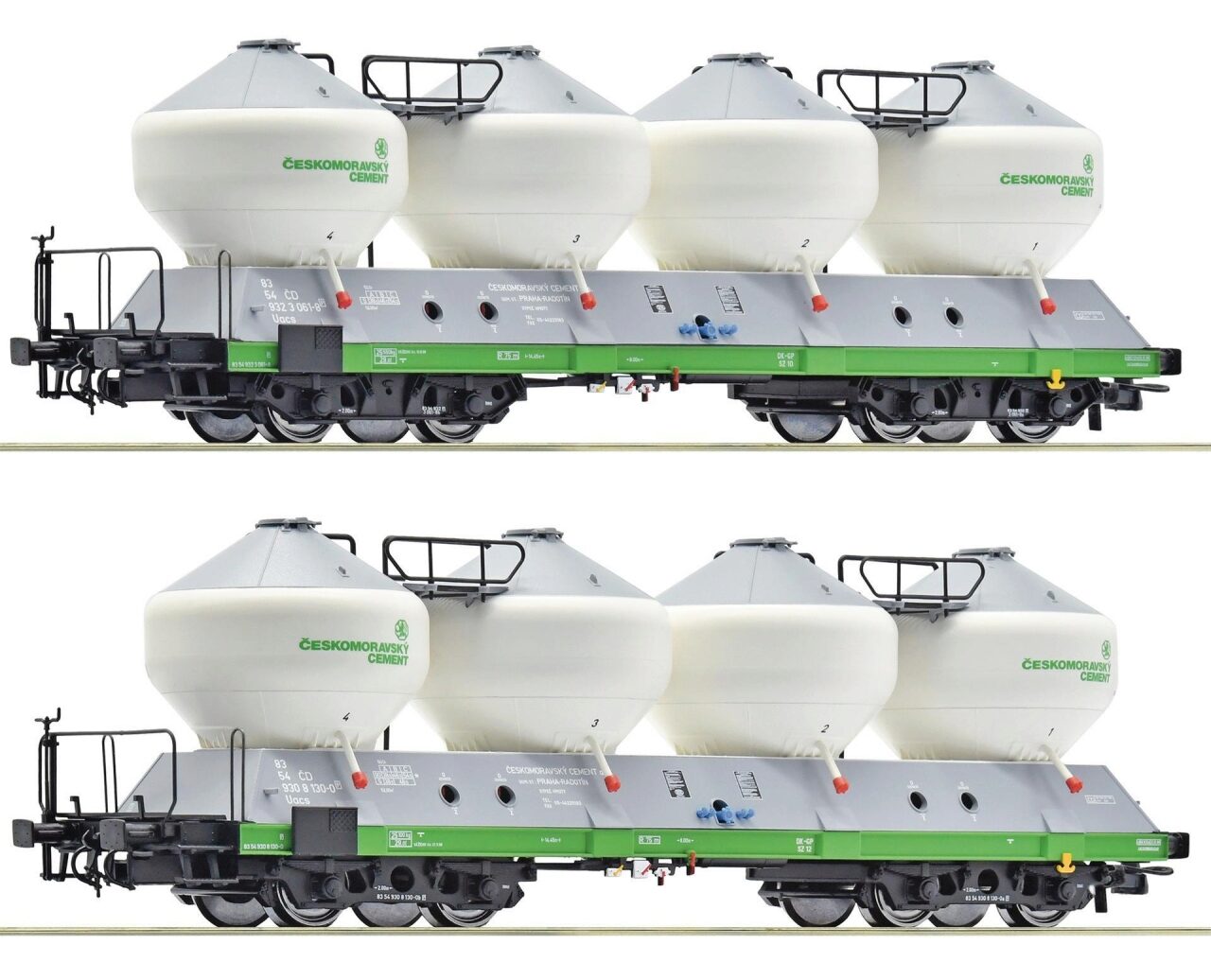 Roco 6600237, 2tlg. Set Silowagen Ceskomoravsky Cement, CD, Neu & OVP, H0 - Bild 3