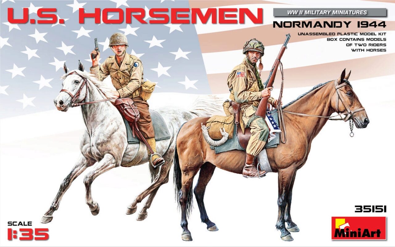 Miniart 35151 1:35 U.s.horsemen, Normandy 1944