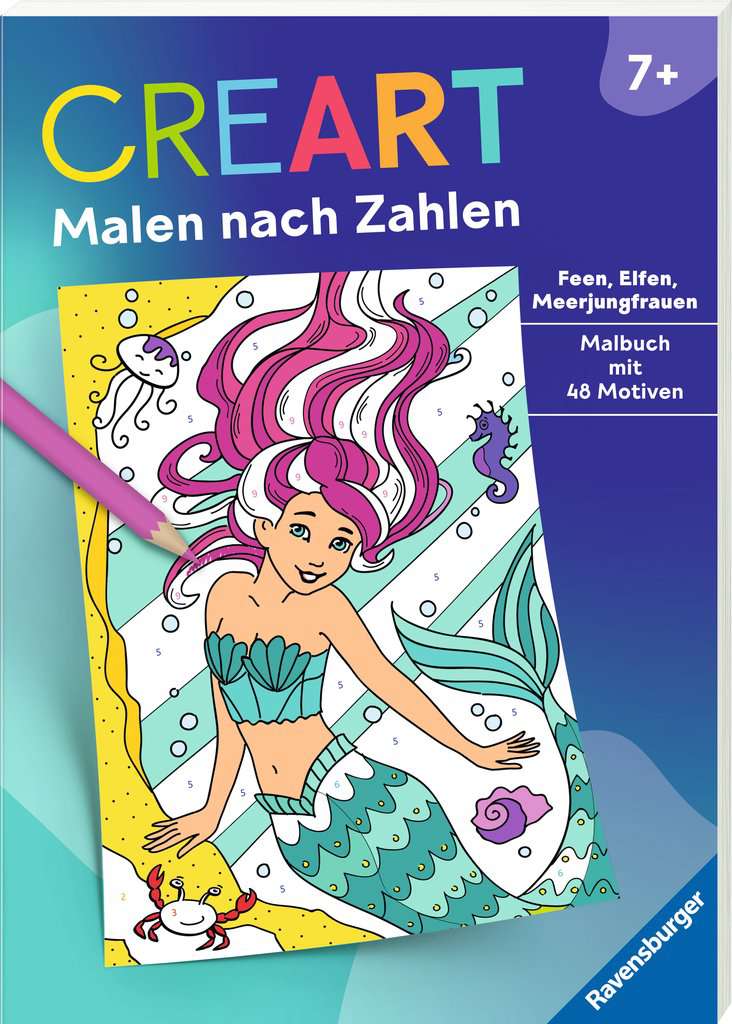 Ravensburger Verlag Creart Malen Nach Zahlen Ab 7: Feen Elfen Meerjungfrauen - Image 2