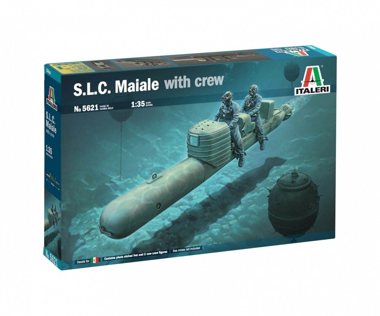Italeri 510005621 1:35 S.l.c. Maiale 200 Mit Besatzung (2)