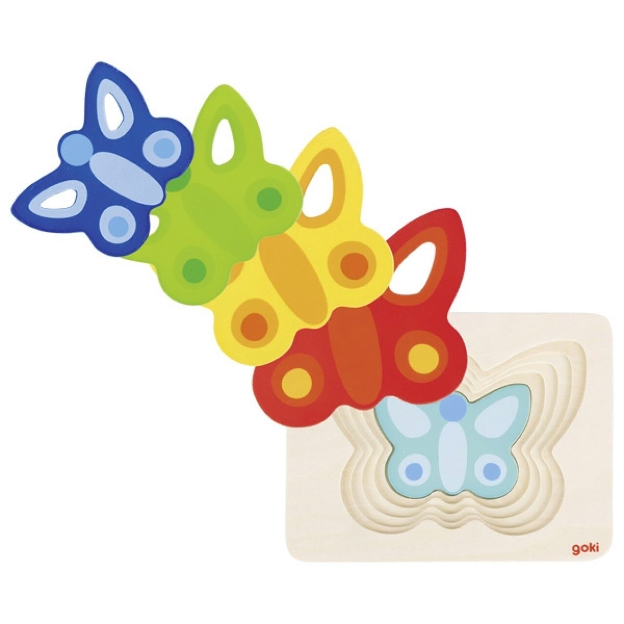 Schichtenpuzzle Schmetterling II | Deutsch | Spiel | Goki | 57486 | 2020 - Image 5