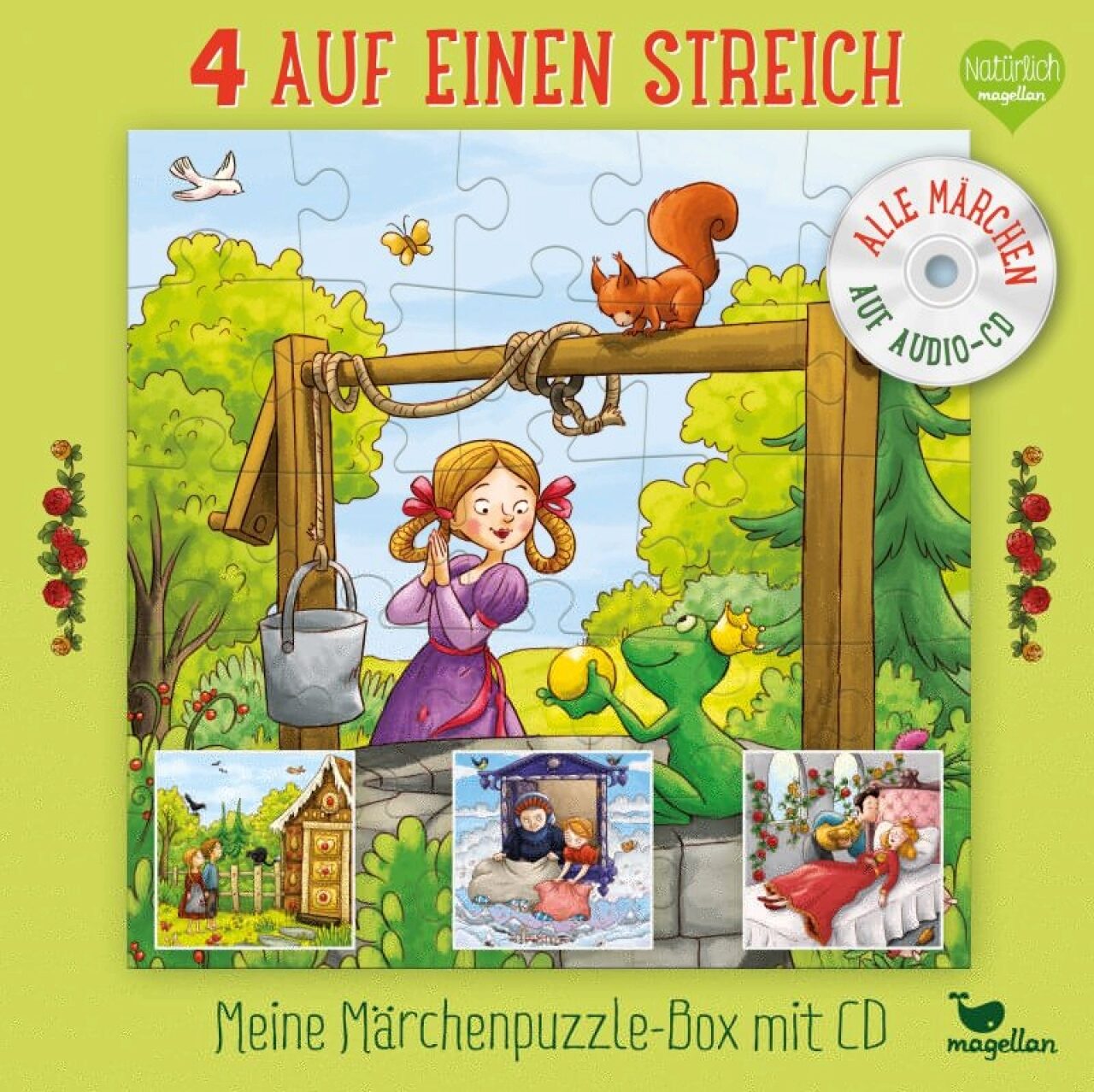 Magellan 4397 4 Auf Einen Streich - Meine Märchenpuzzle-Box Mit Cd