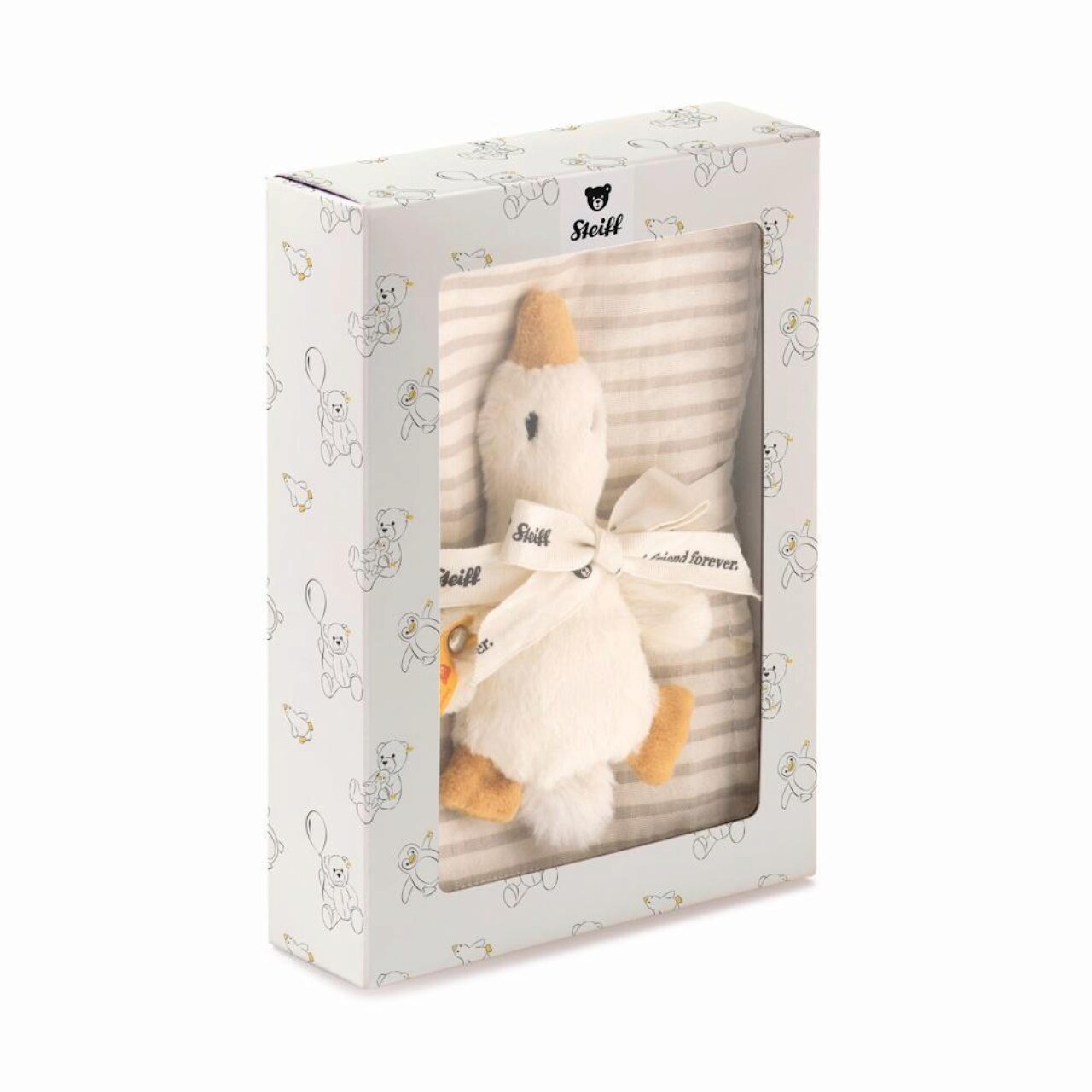Steiff - – Geschenkset Gilda Gans Mit Greifling, Rassel Und Spucktuch - Image 5