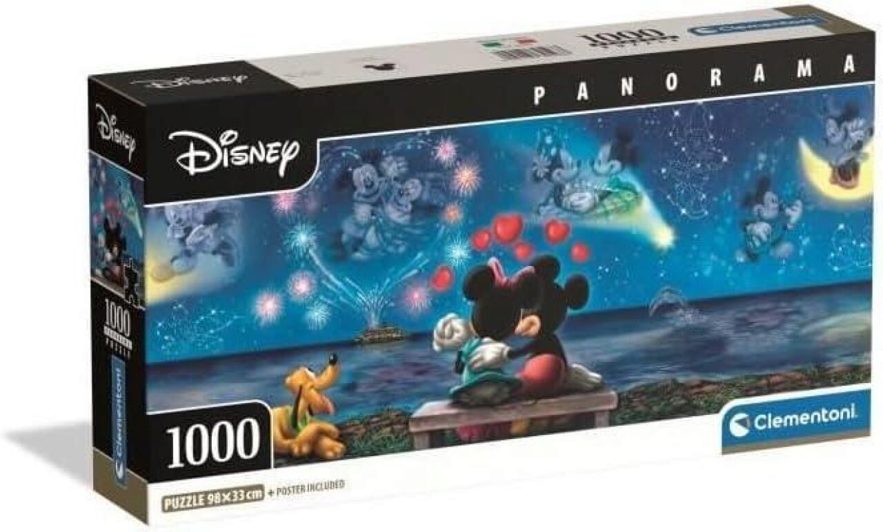 Clementoni 39503 Puzzle 1.000 Teile Disney Collection Panorama Compact - Evening In Tokyo