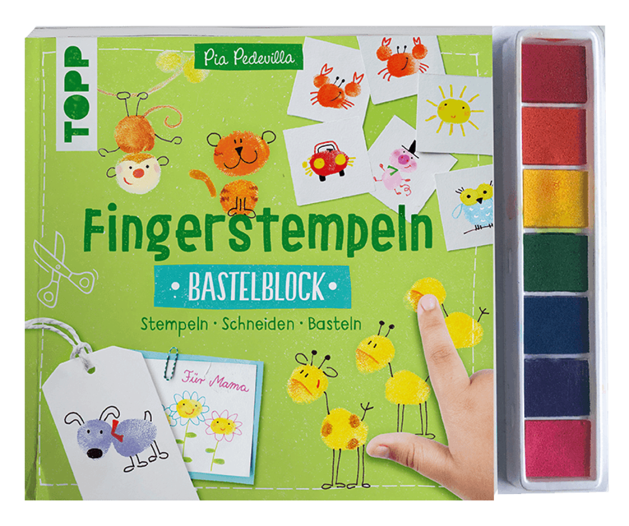 Frechverlag Topp 29089 Fingerstempeln. Bastelblock Mit Stempelfarbe