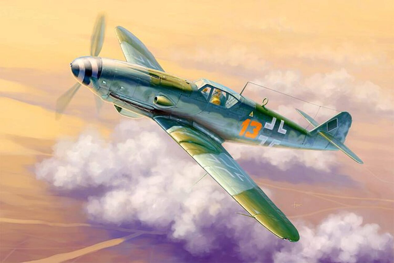 Trumpeter Weiss/Opulenter Garten 02299 - Modellbausatz Messerschmitt Bf 109K-4, Mittel, - Bild 5