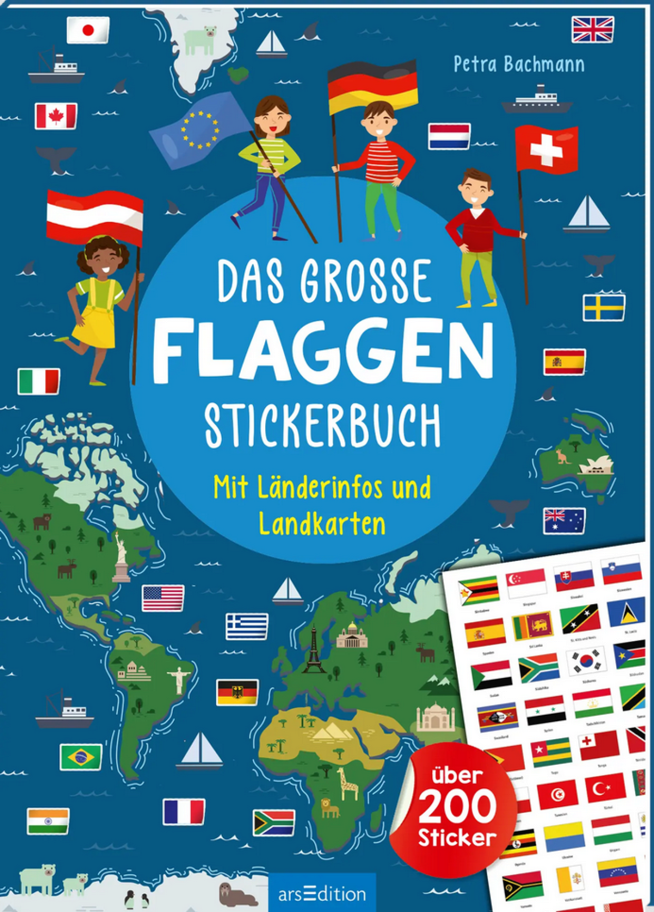 Ars Edition Arsedition 135459 Das Große Flaggen-Stickerbuch