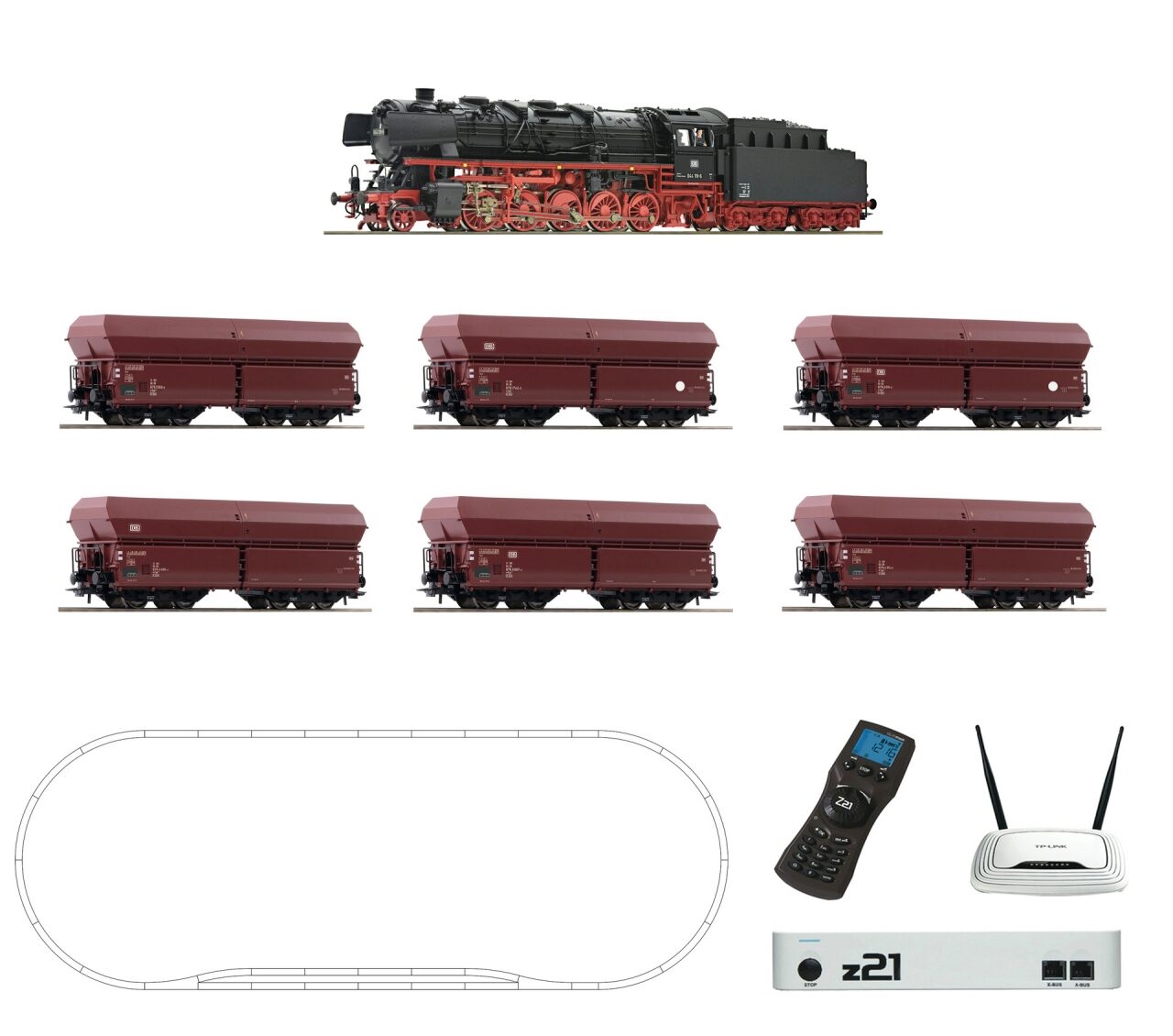 ROCO 51337 H0 Edition – z21 Digitalset: Dampflokomotive BR 044 mit 