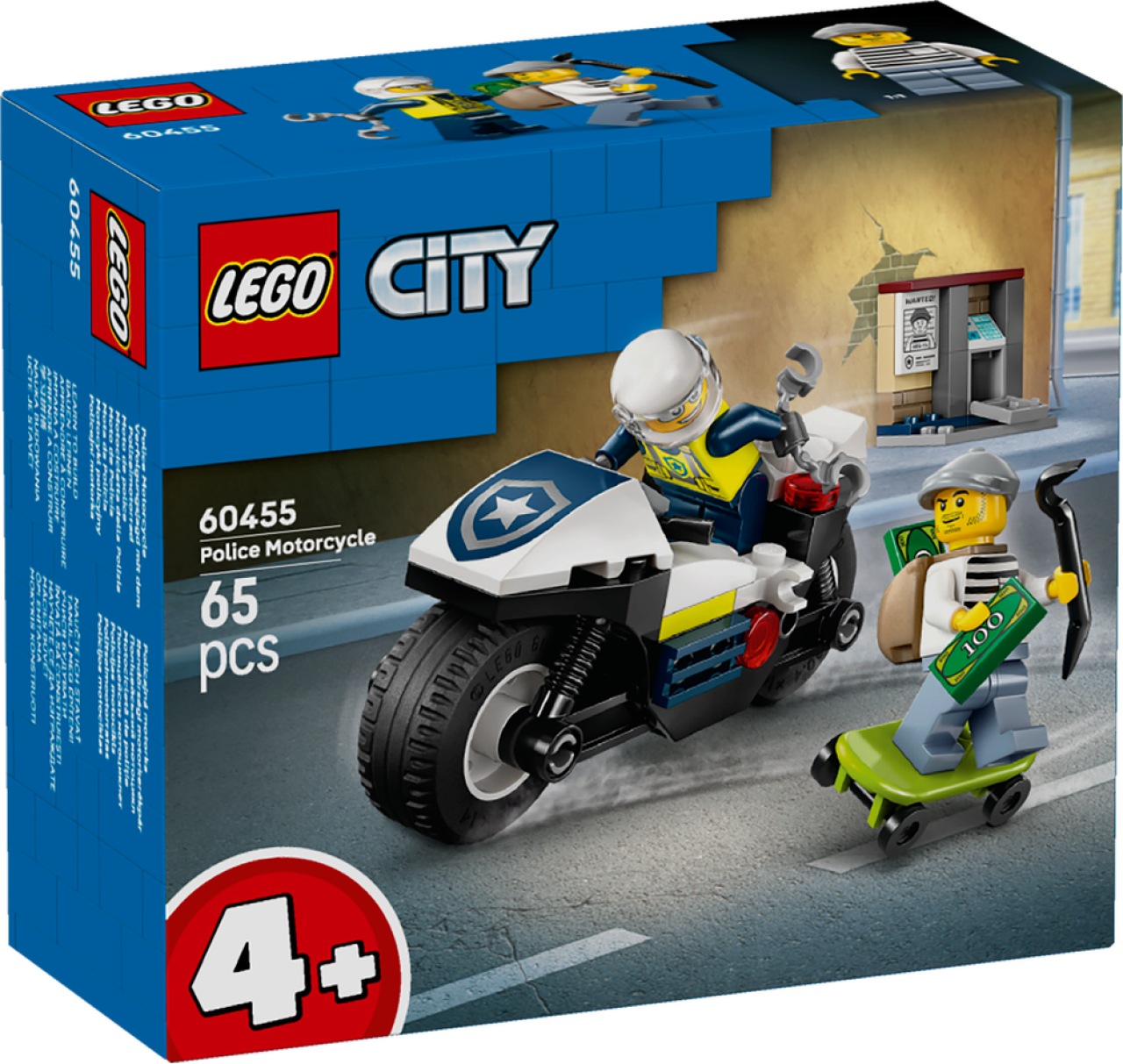 Lego® 4+ Lego® City 60455 Verfolgungsjagd Mit Dem Polizeimotorrad