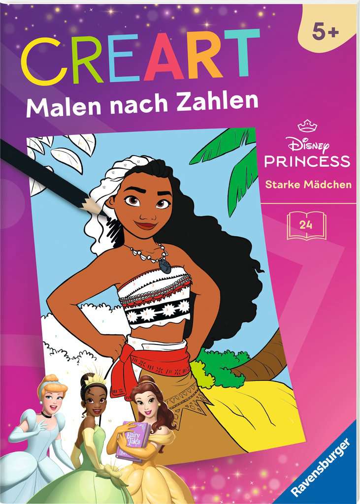 Ravensburger Mädchen 49871 Creart Malen Nach Zahlen Ab 5 Disney Prinzessinnen - Starke - Image 3