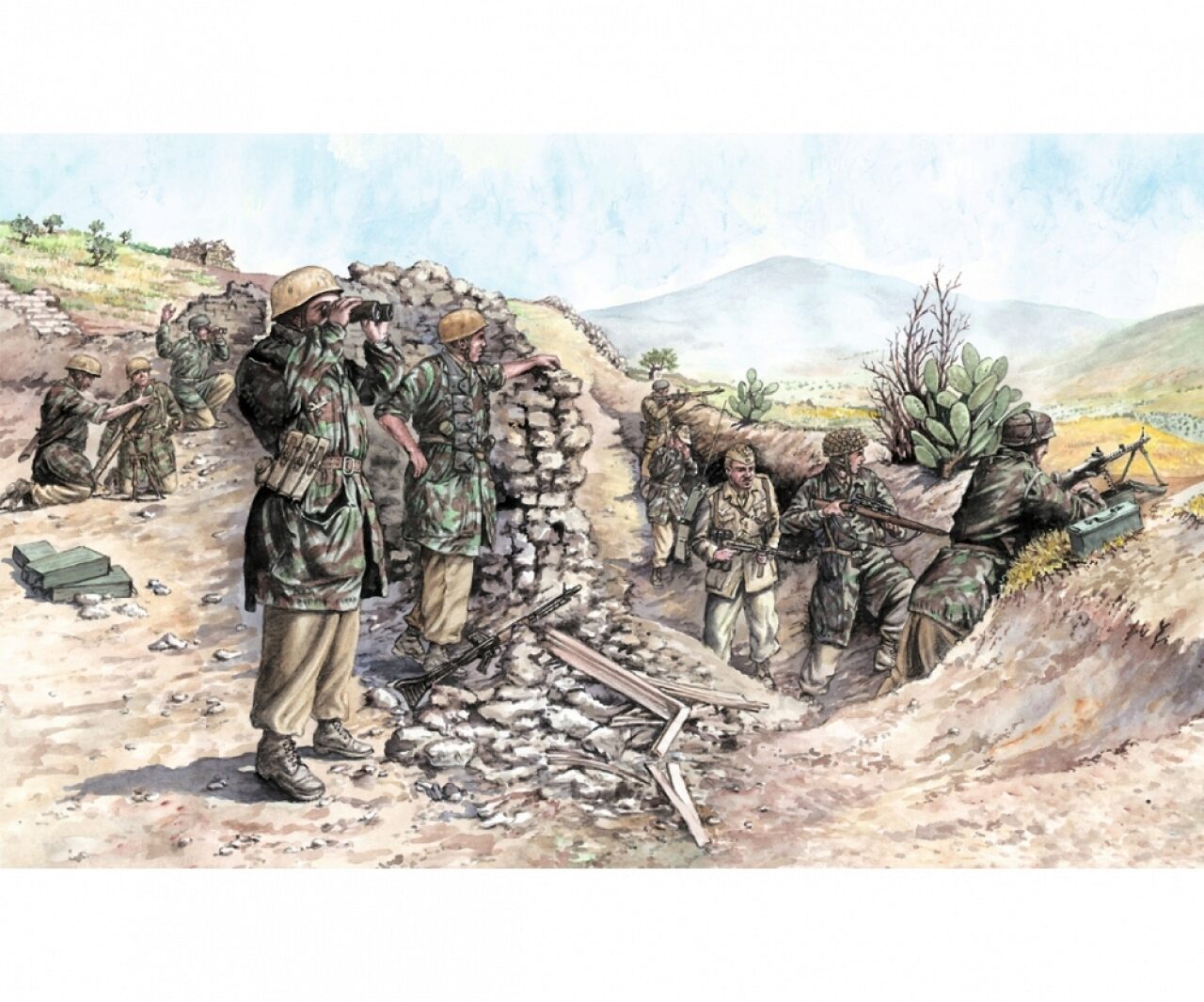 Italeri 510006134 1:72 Wwii De.fallschirmtruppe