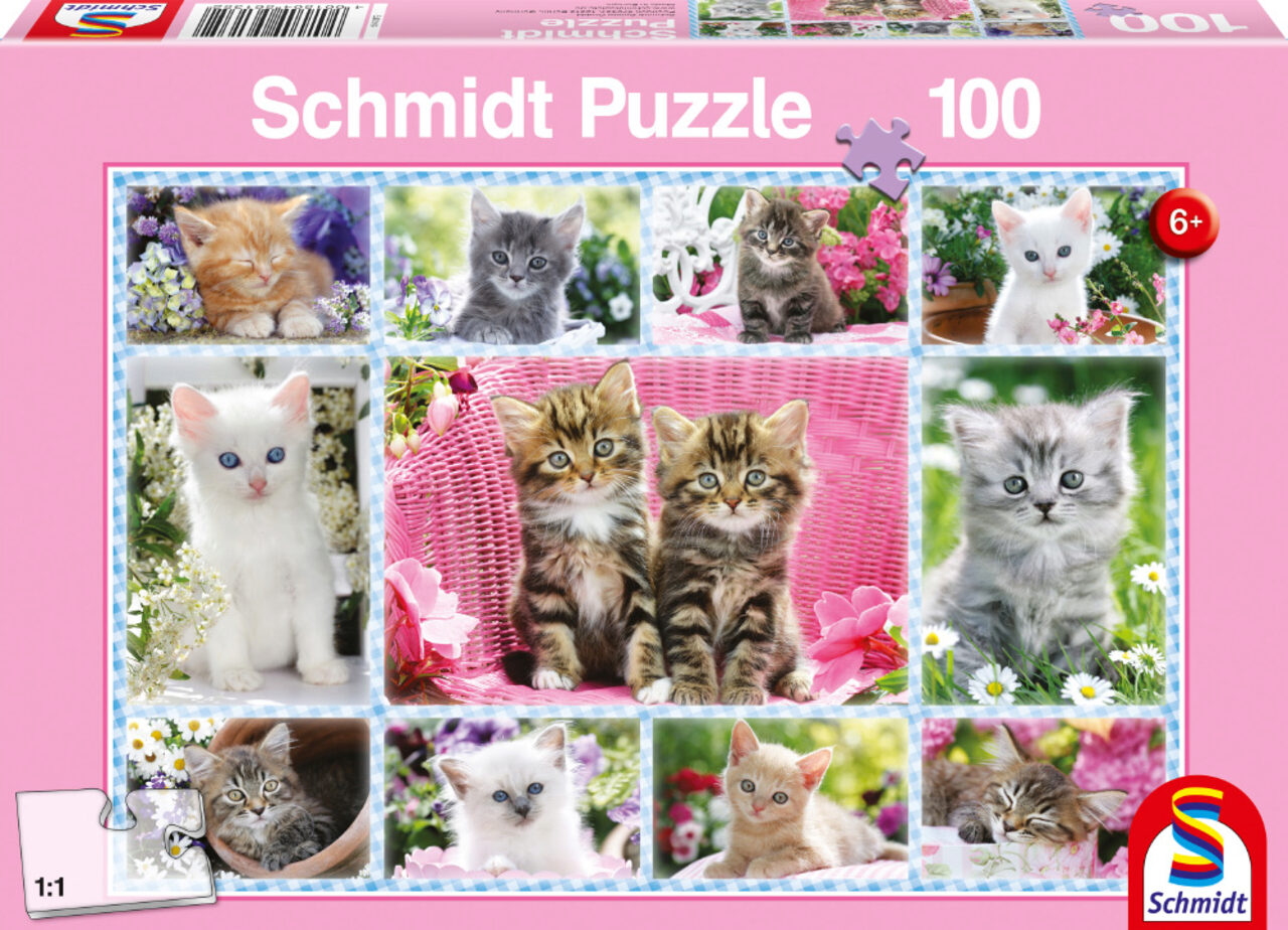 100 Teile Schmidt Spiele Kinder Puzzle Katzenbabys 56135 