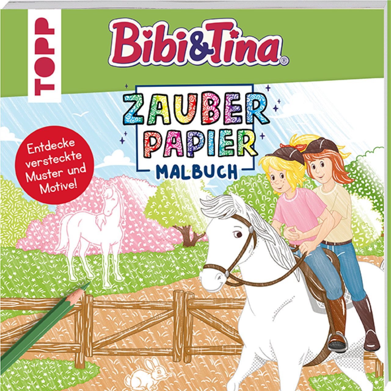 Frechverlag Topp 29177 Zauberpapier Malbuch Bibi & Tina