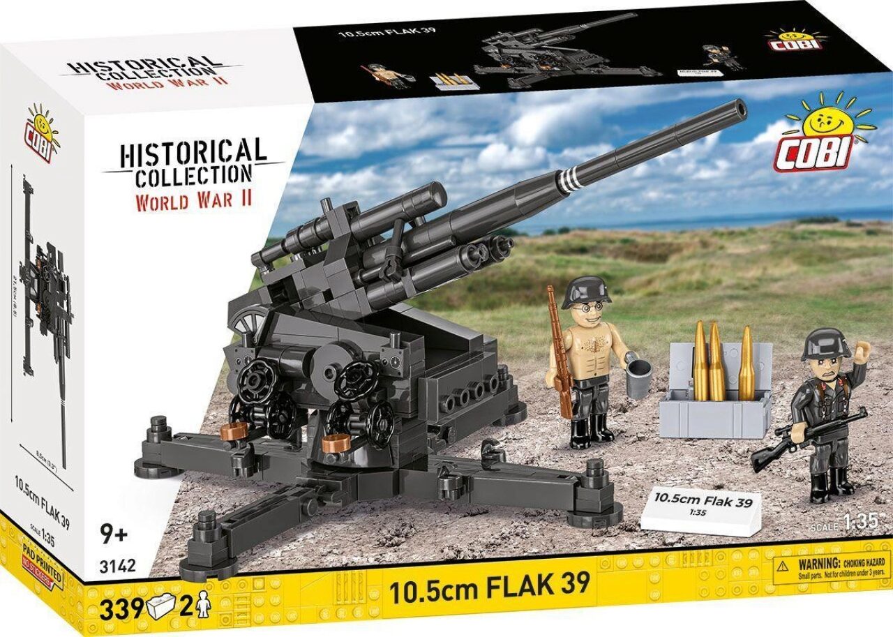 COBI-3142 10,5 cm Flak 39 Heavy Anti-Aircraft Gun - Bild 3