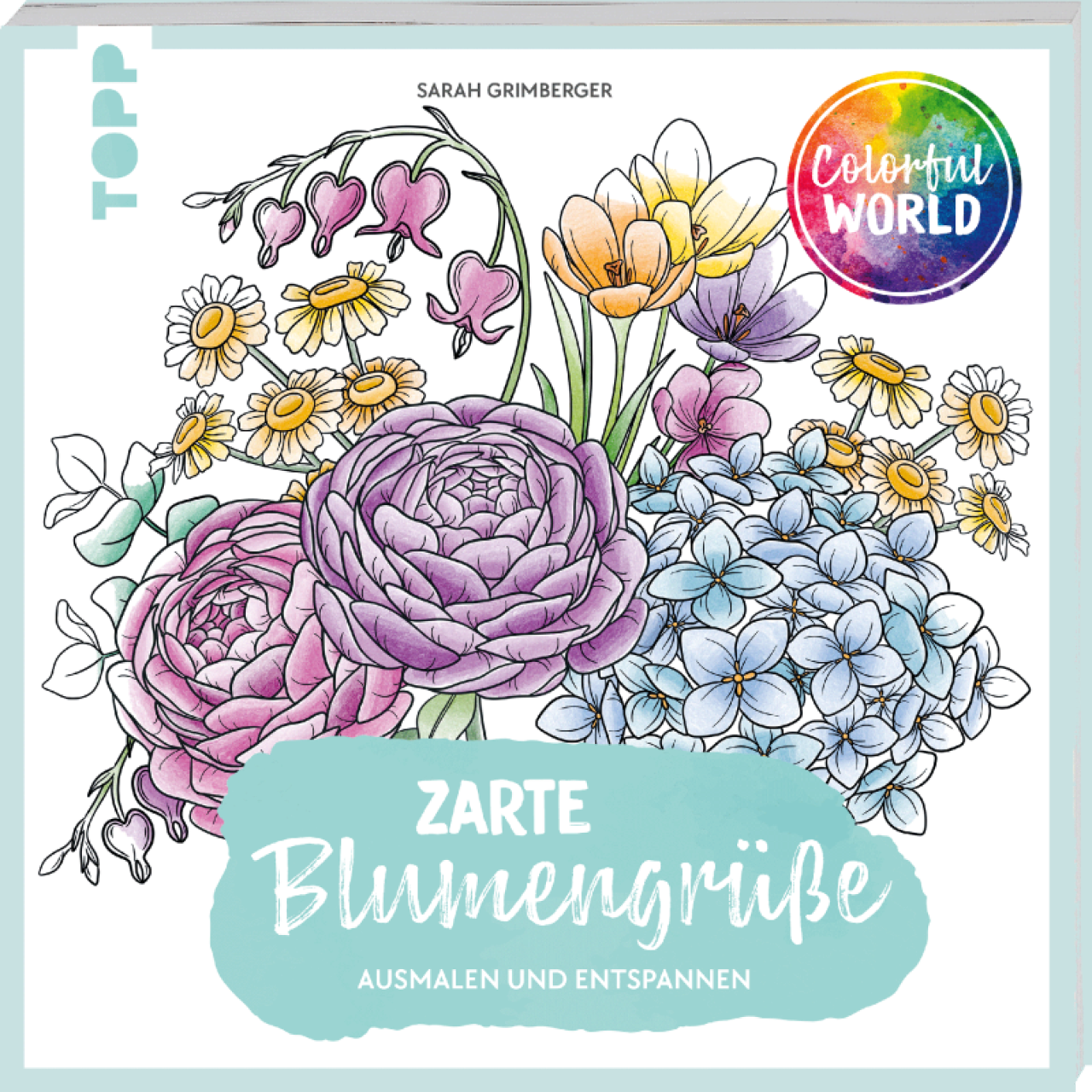 Frechverlag Topp 28183 Colorful World - Zarte Blumengrüße