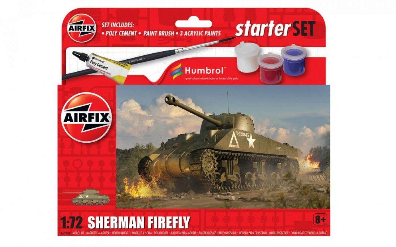 Airfix Small Beginners Set Sherman Firefly, Tank model, Montagesatz, 1:72, Sherman Firefly, Unisex, Kunststoff - Bild 4