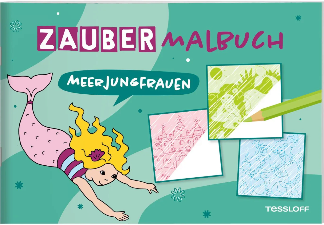 Tessloff 378864706 Zaubermalbuch. Meerjungfrauen