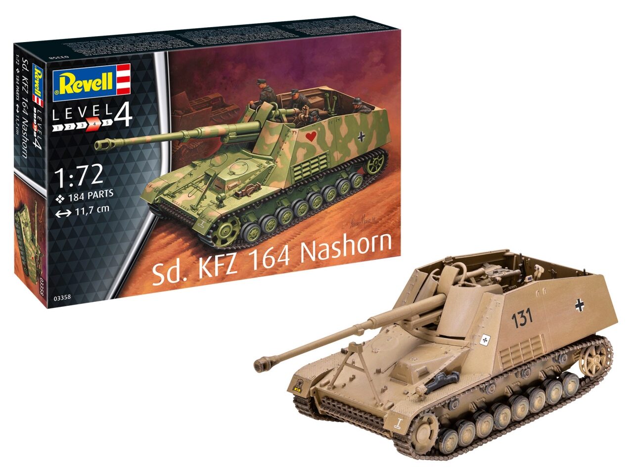 Revell 03358 1:72 Sd.kfz. 164 Nashorn - Bild 5