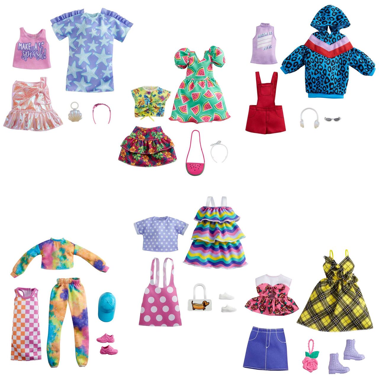 Barbie Moden 2 Outfits Und 2 Accessoires Für Die Puppe, 1 Packung, 7-Fach Sortiert - Image 3