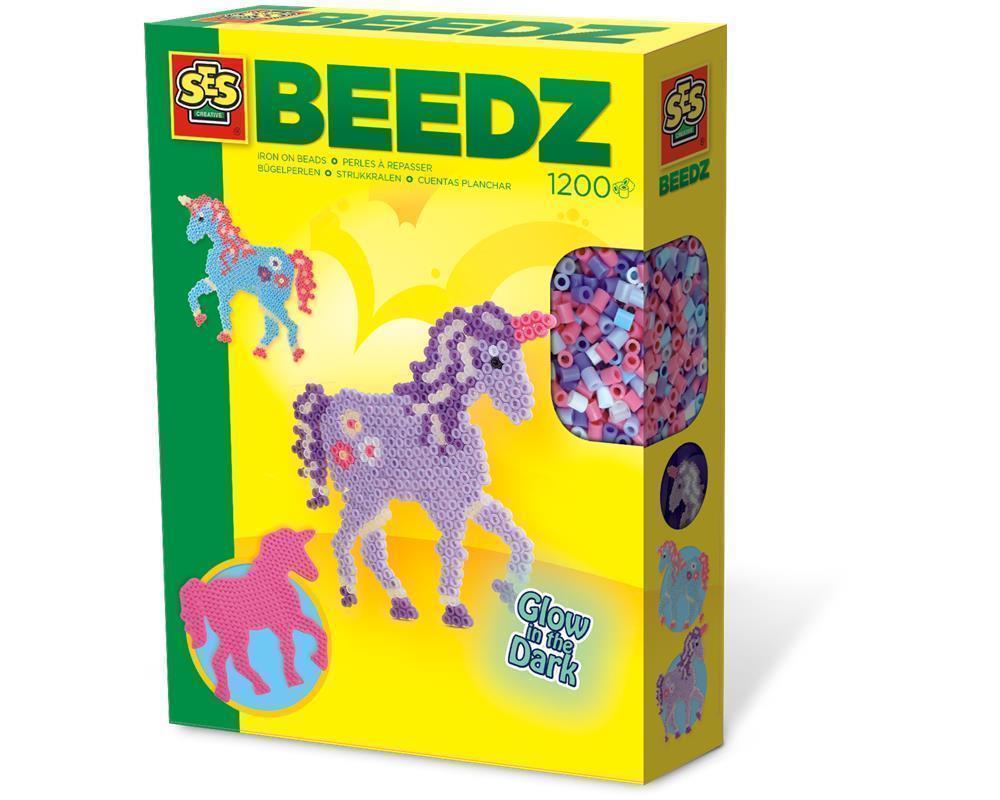 Ses 06115 Bügelperlenset Einhorn Glow In The Dark - Bild 4