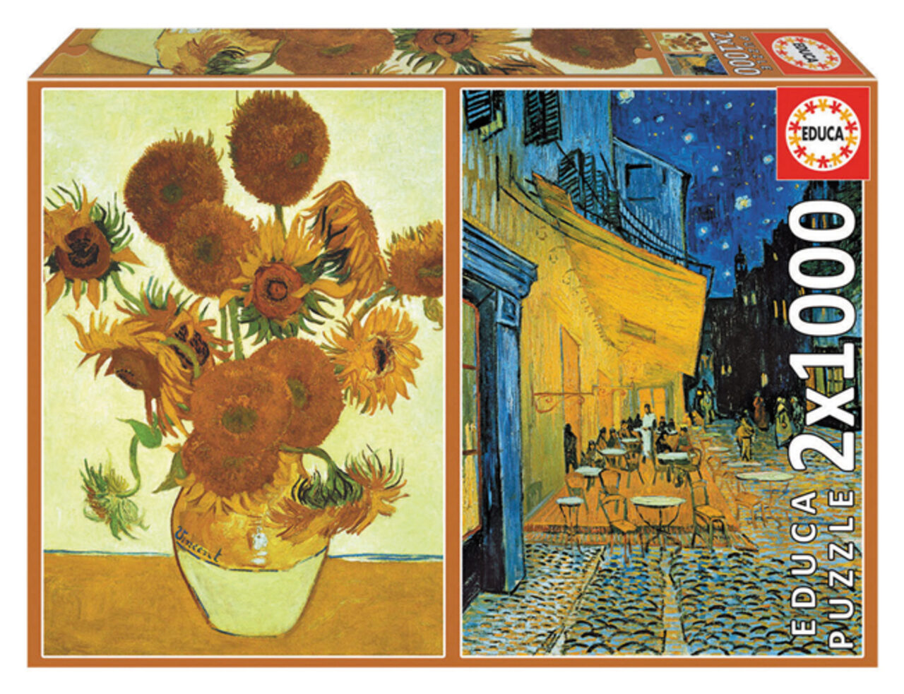 Educa Borras Gelb Puzzle Aus 2 X 1000 Pièces Educa Van Gogh - Bild 3