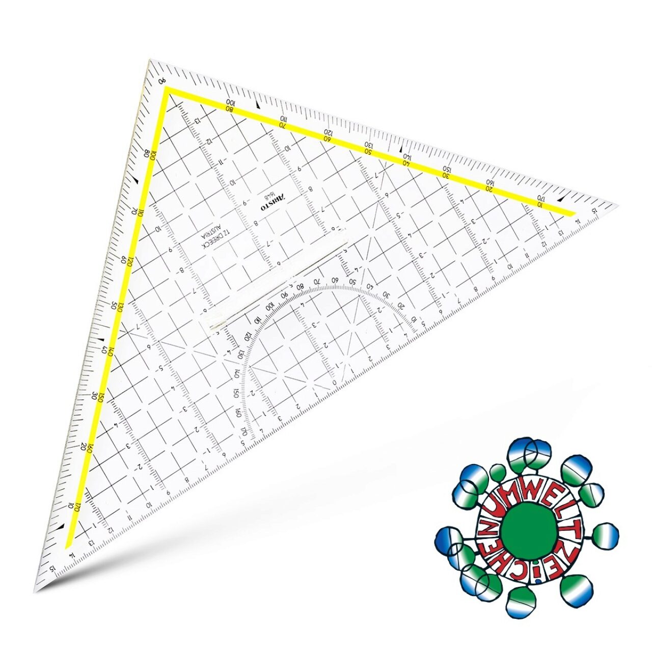 Aristo Mehrfarbig/Transparent Lineal, Winkel (32.50 Cm, Kunststoff) - Image 4
