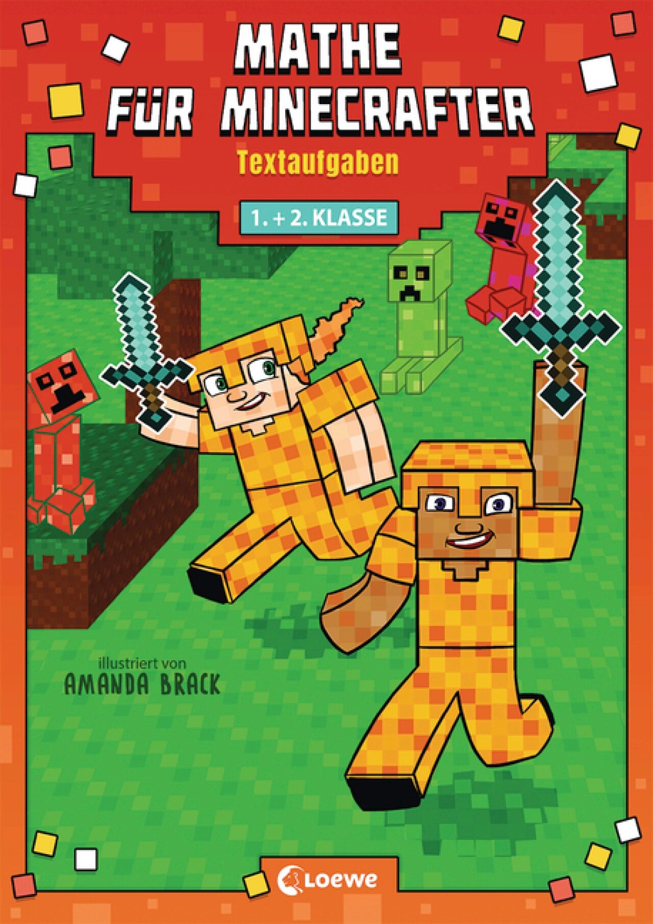 Loewe Jungen Verlag 978-3-7432-0598-7 Mathe Minecrafter - Textaufgaben 1. Und 2. Klasse