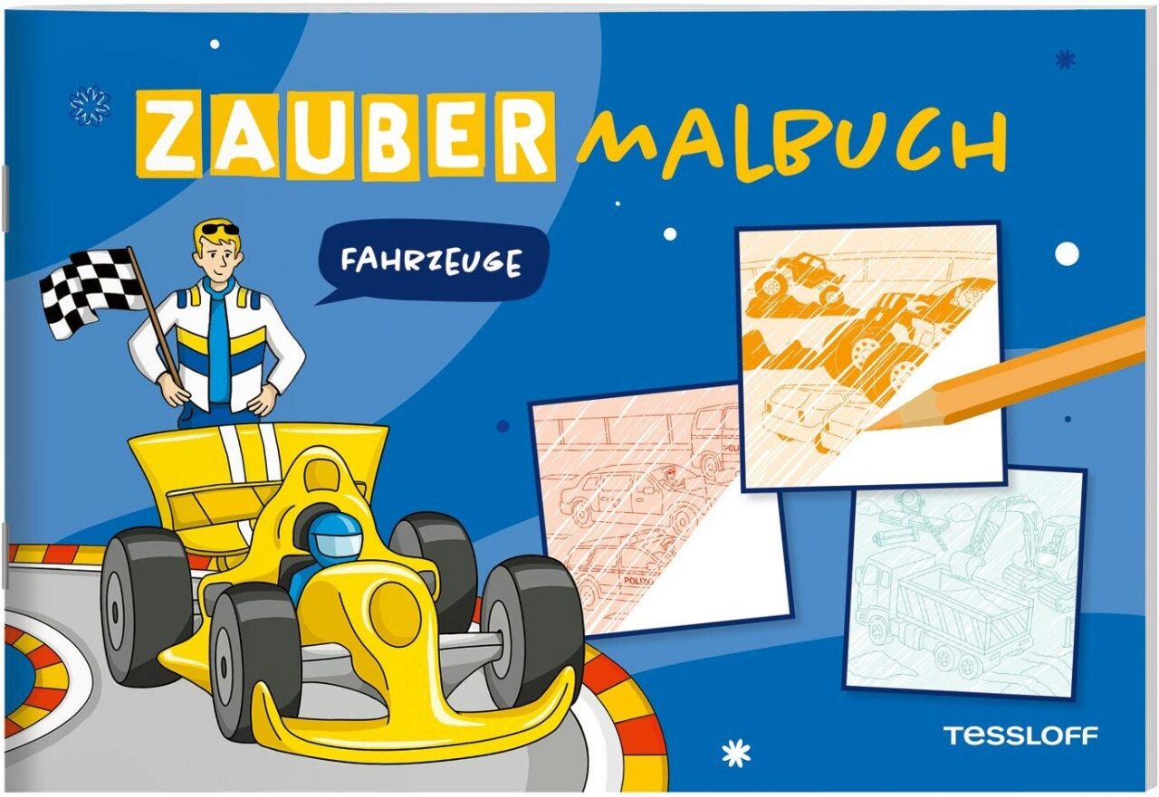 Tessloff 378864525 Zaubermalbuch Fahrzeuge
