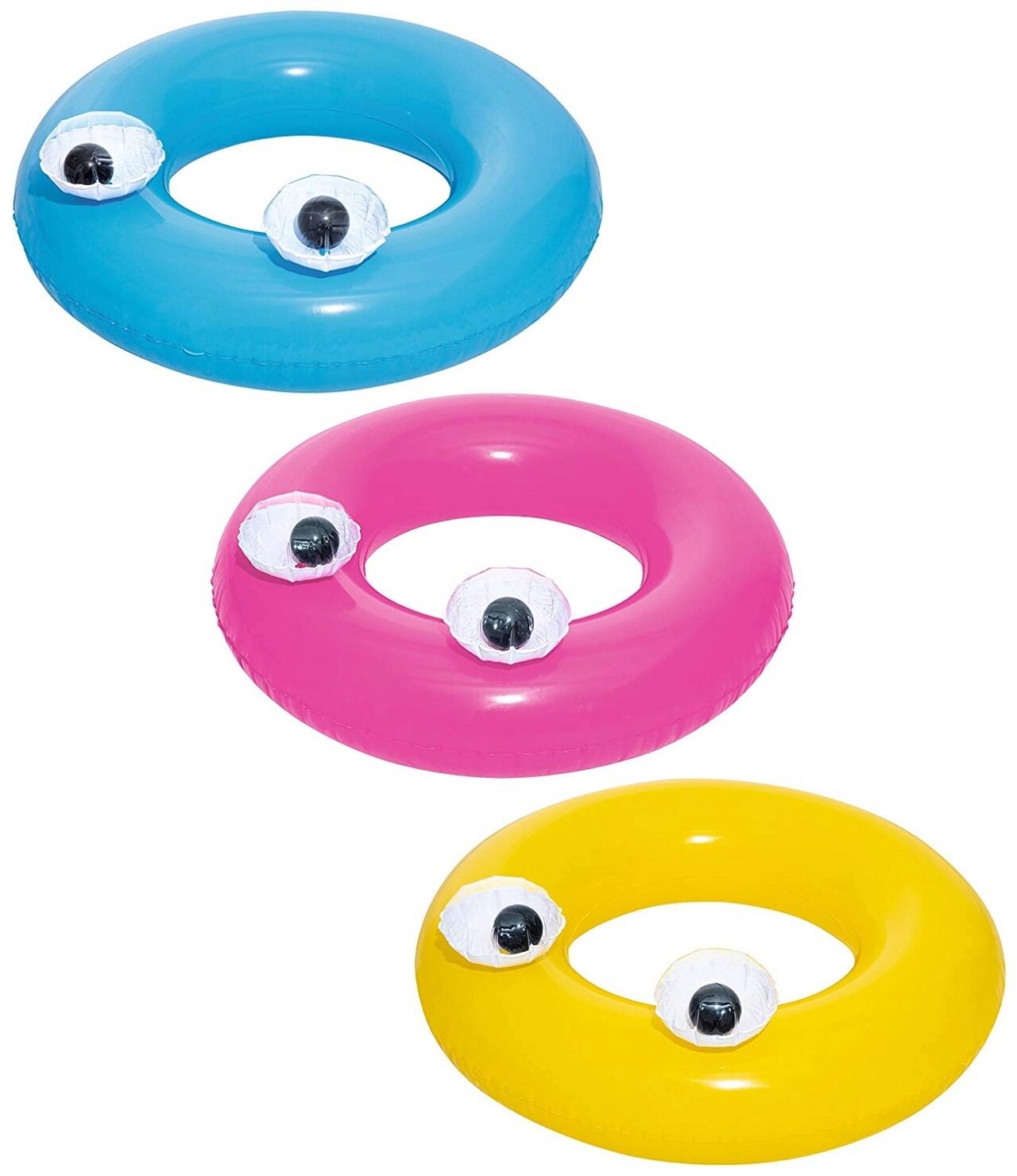 Bestway 36119 Schwimmring Big Eyes "Glubschi", Ø 91 Cm, Farblich Sortiert