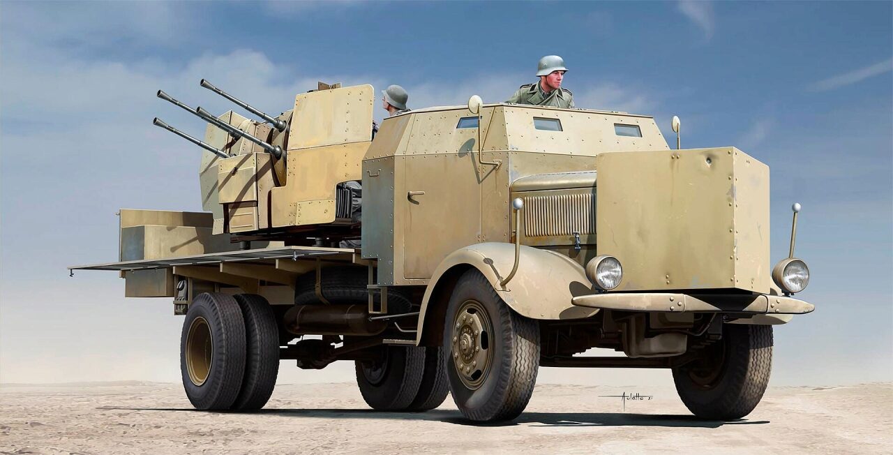 Trumpeter 09596 1:35 L4500a Mit 2Cm Flak 38