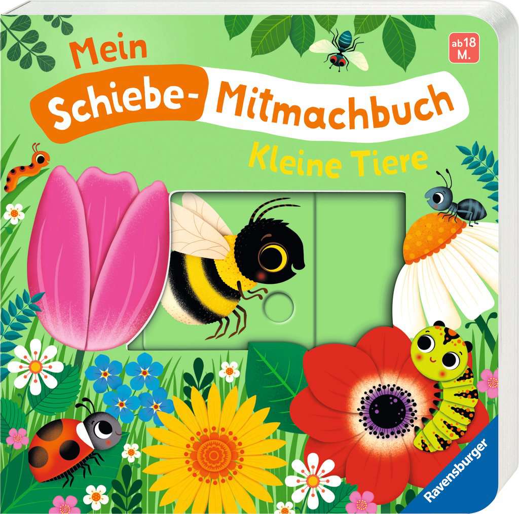 Ravensburger 42123 Babybücher & Pappbilderbücherbabybücher & Pappbilderbücher Mein Schiebe-Mitmachbuch: Kleine Tiere - Bild 4