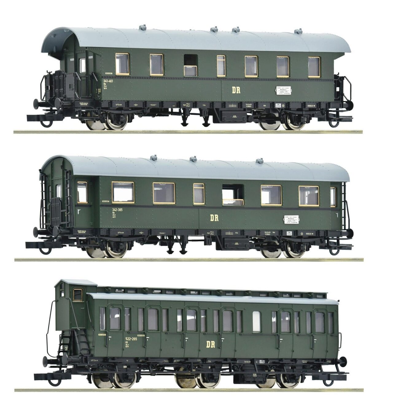 Roco 6200131, 3tlg. Set Nebenbahnwagen, DR, Neu & OVP, H0 - Bild 4
