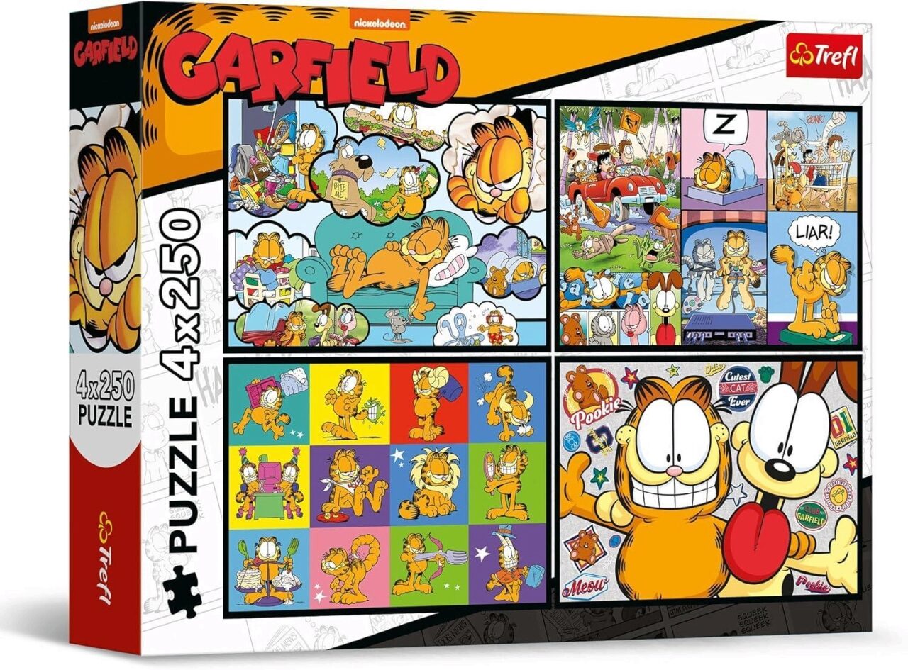 Trefl 4 Puzzles - Garfield Doesn't Like Mondays - Garfield - Bild 4