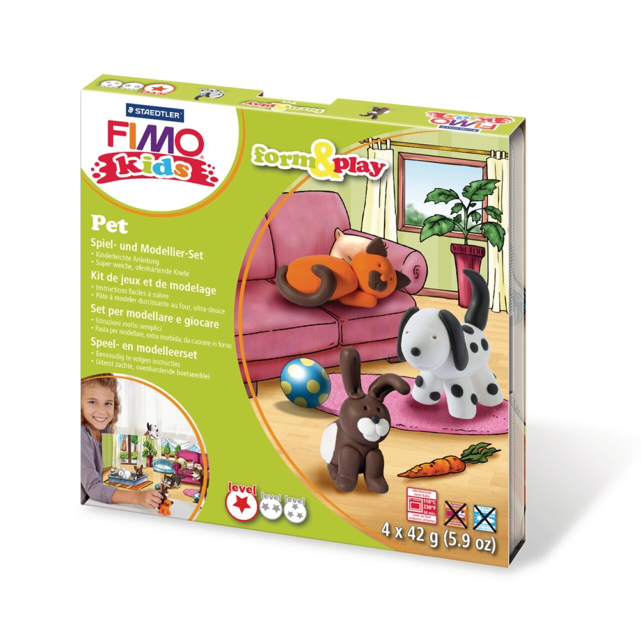 Rayher® Staedtler 8034 02 Ly Set Mod.masse Fimo Kids F&P P - Image 4
