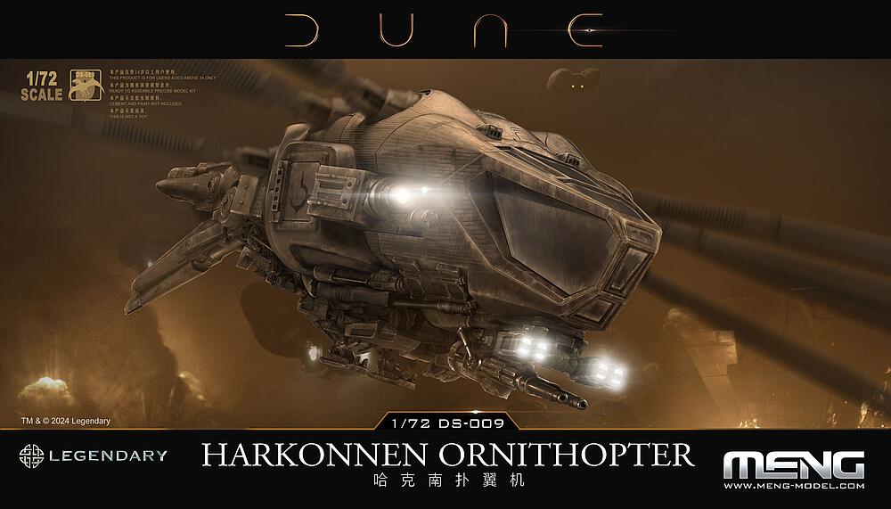 Meng-Model Mehrfarbig Dune Harkonnen Ornithopter - Bild 3