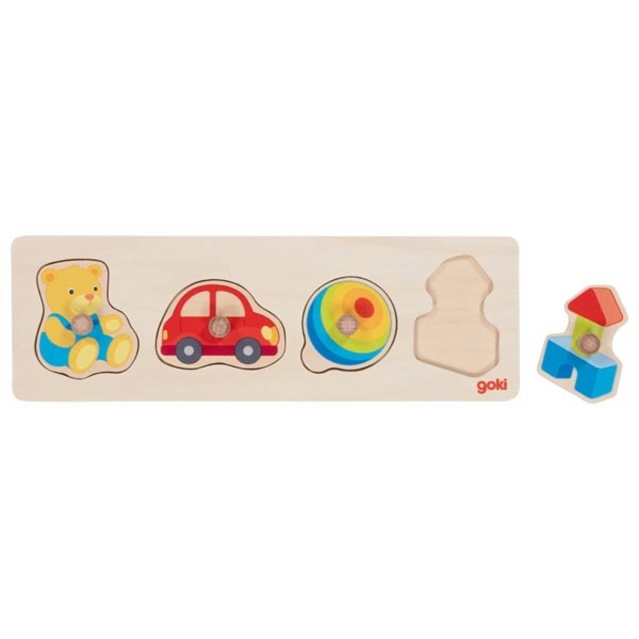Gollnest & Kiesel Goki Goki 57356 Steckpuzzle 4 Teile Mein Spielzeug - Image 2