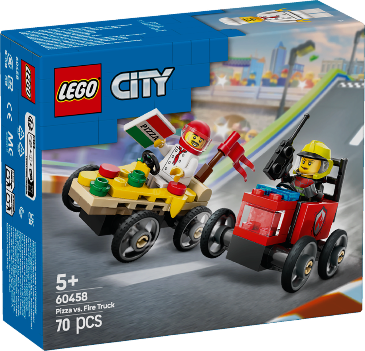 LEGO CITY: Pizzalieferwagen Vs. Löschauto (60458) Neu und OVP - Bild 11