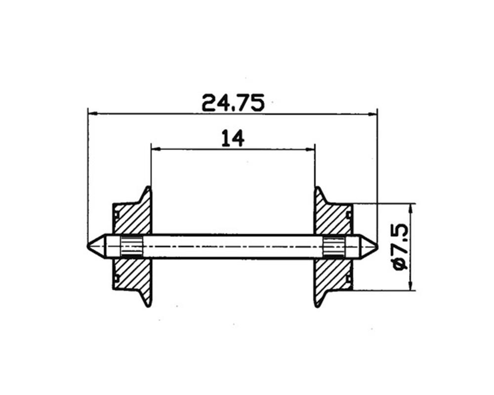 Roco 40184 H0 Wechselstromradsatz