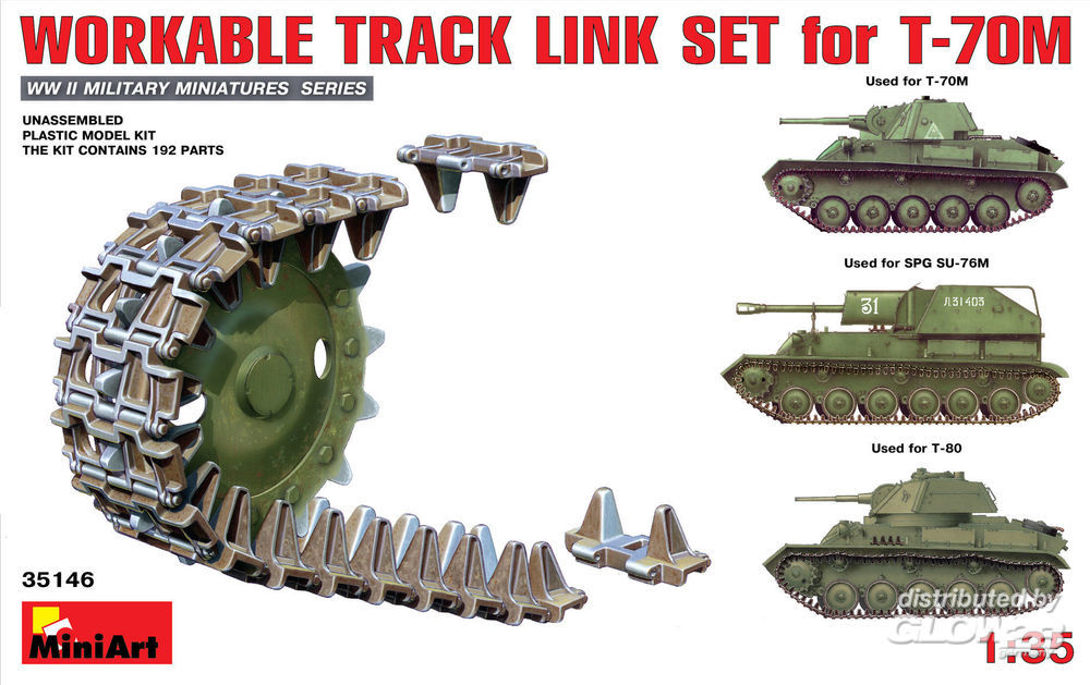 Miniart 35146 1:35 Workable Track Link Set F.t-70M Light T.