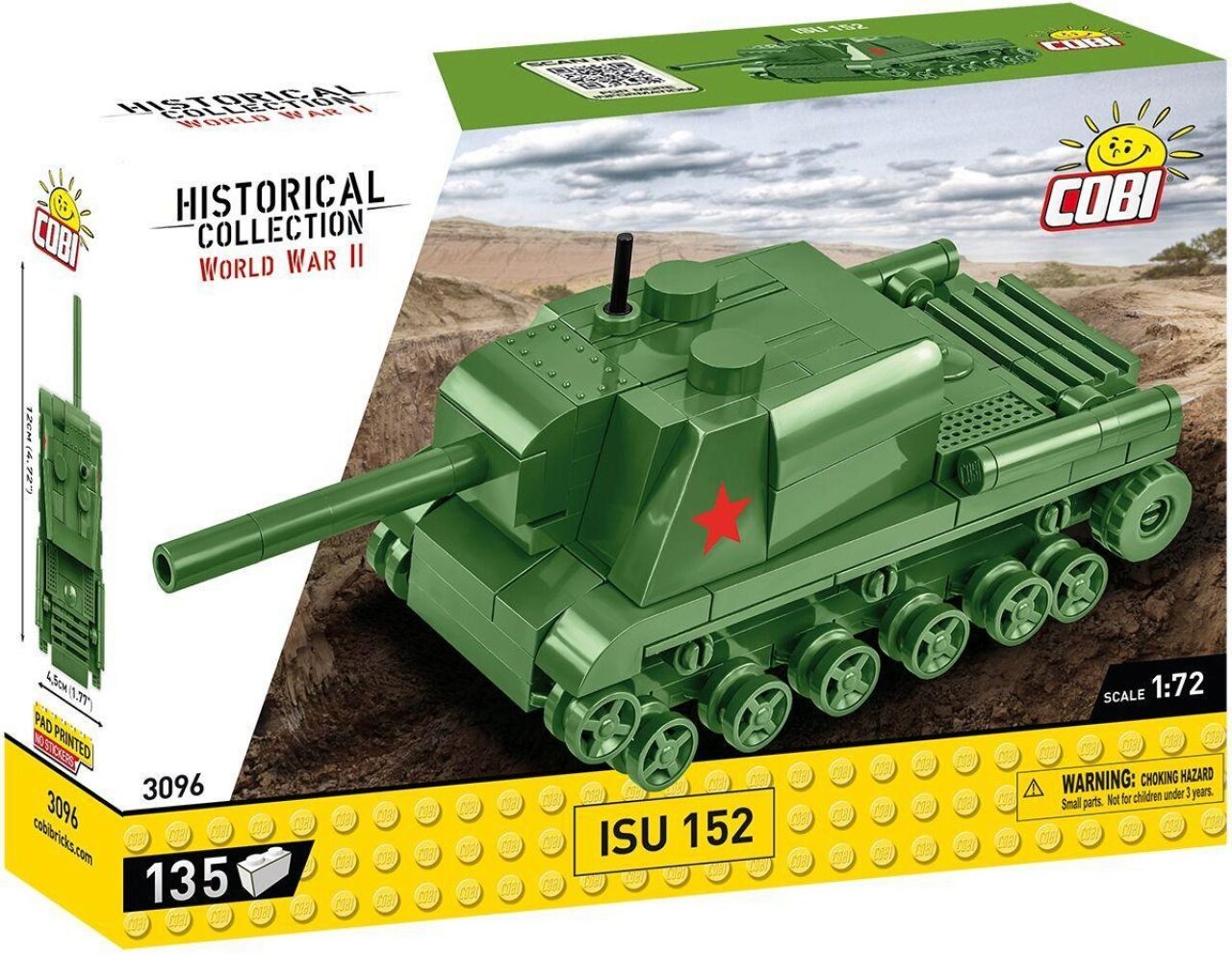 Cobi Historical Collection 3096 - Isu 152 Panzer Wwii 1:72 Bausatz 135 Klemmbausteine - Bild 4