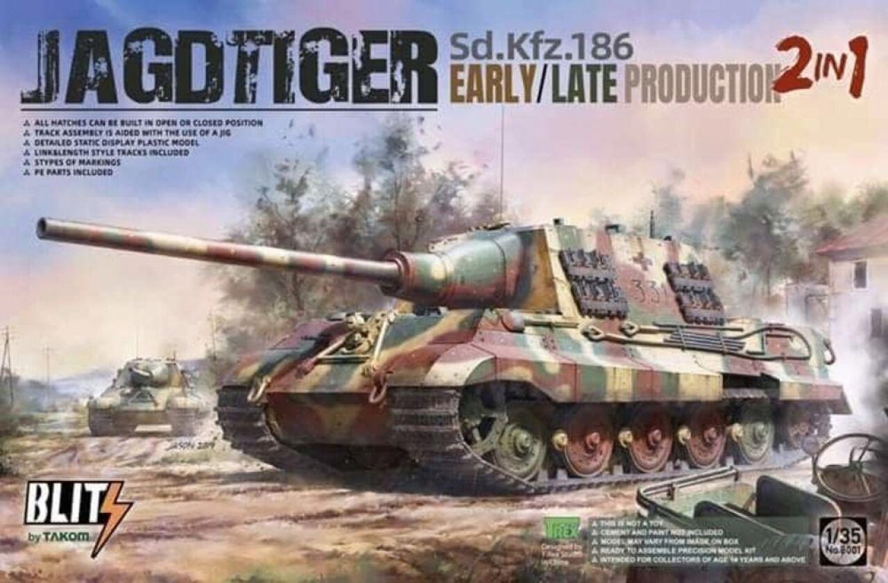 Takom Tak8001 1:35 Sd.kfz.186 Jagdtiger Early/Late Production 2 - Bild 4