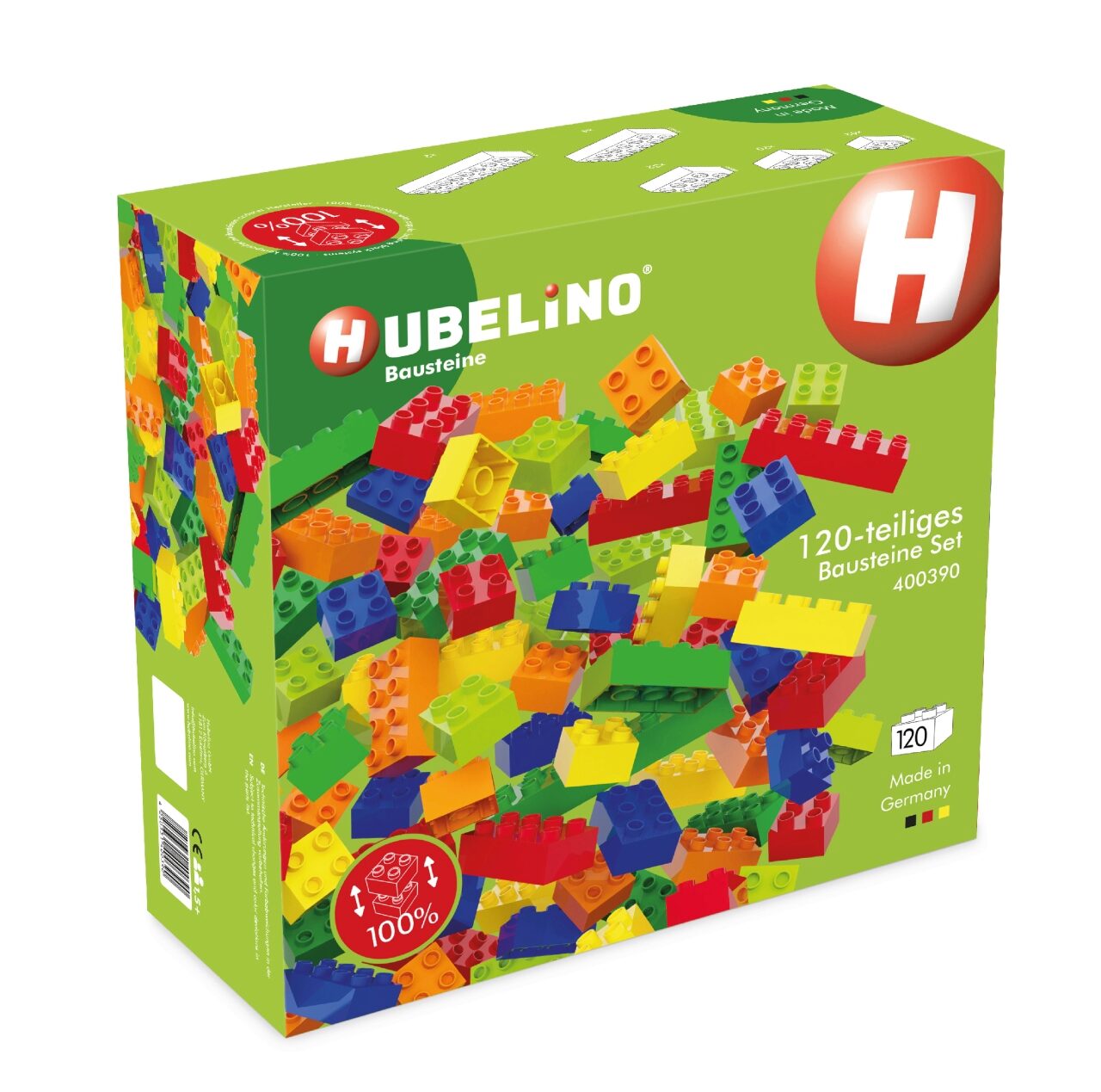 Hubelino Unisex Bausteine Set 120-Tlg. Mehrfarbig Baby Größe 28,5 X Größe 11 X 28,5 Mm - Bild 5