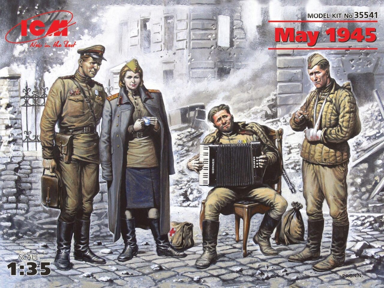 Icm 435541 1:35 Wwii 4 Sowjetische Figuren Mai 1945 - Bild 3