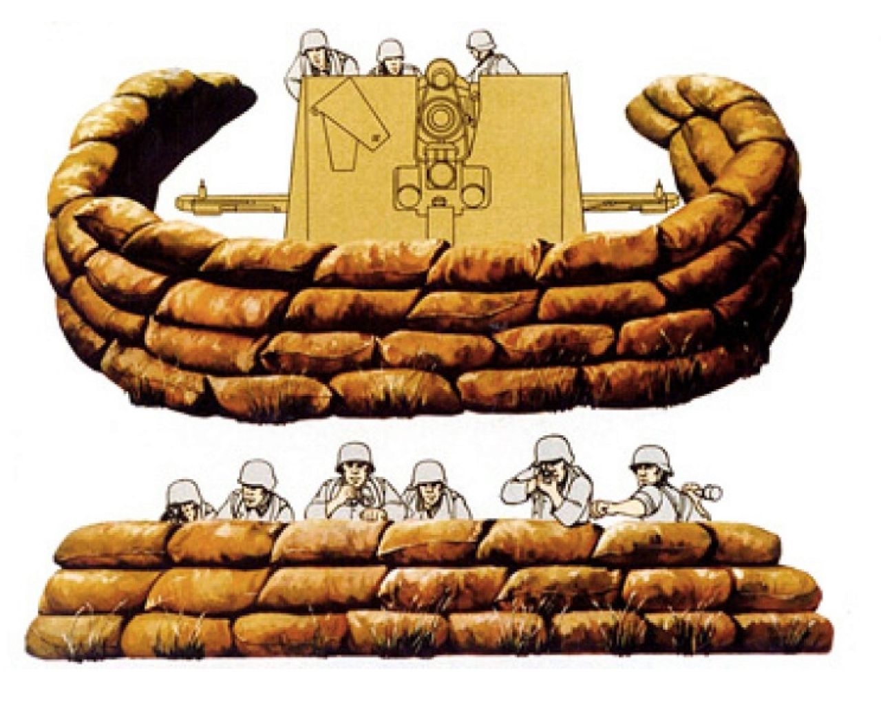Tamiya 35025 Sand Bags Set - Diorama - 1:35 - Bild 3
